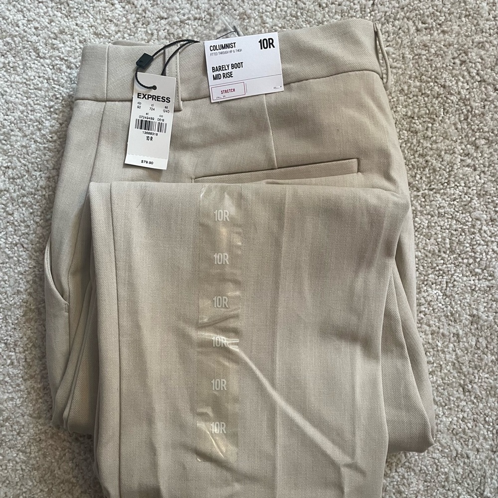 Cream/tan dress pants 10R